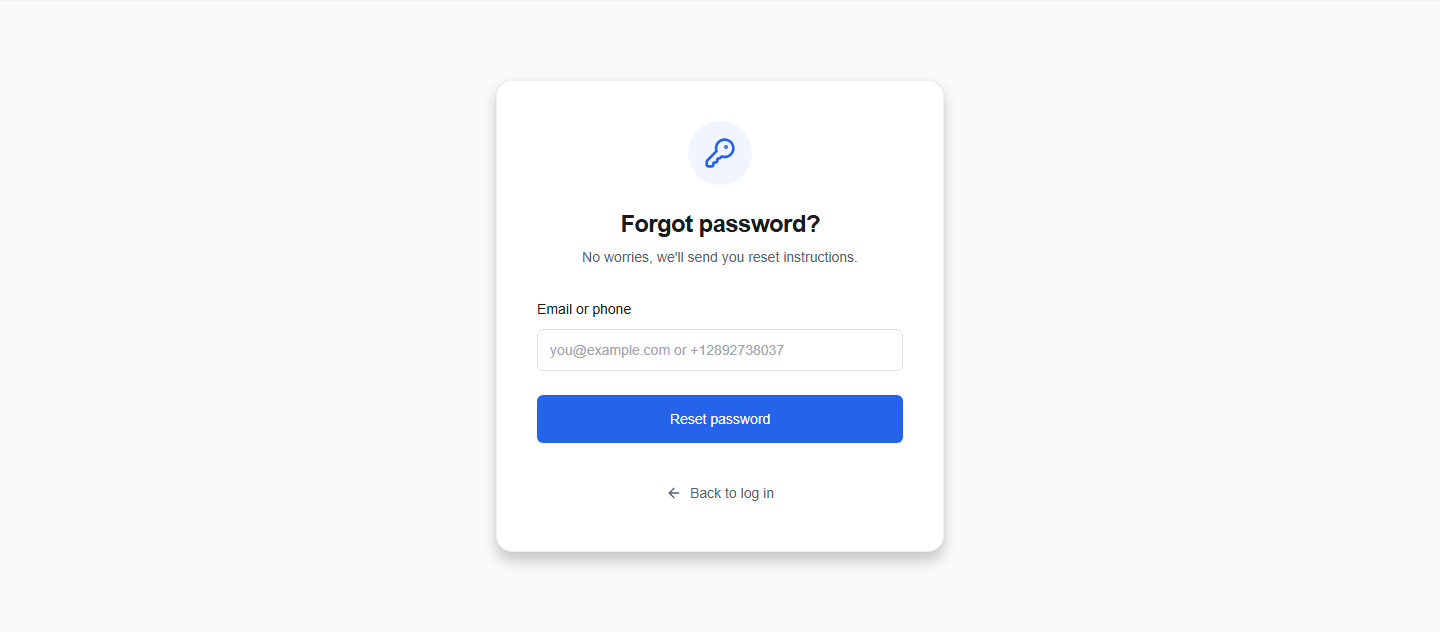Forgot Password